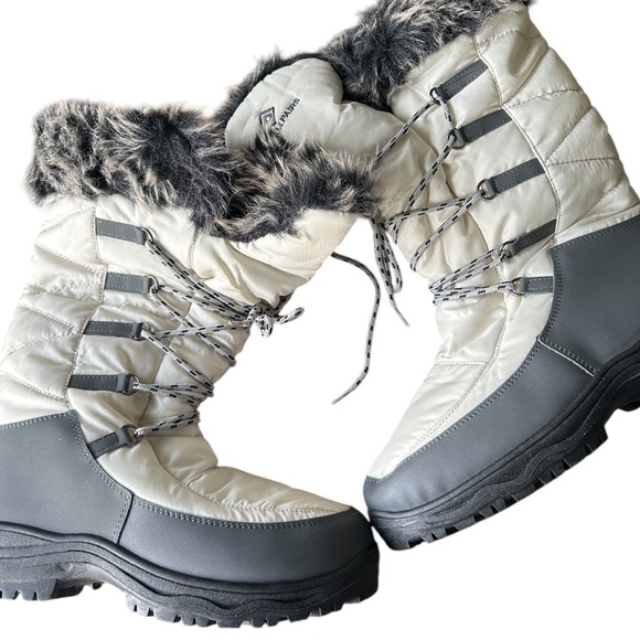 NWT Dream Pairs Maine Winter boots grey / taupe excellent Size 9 - Picture 7 of 12